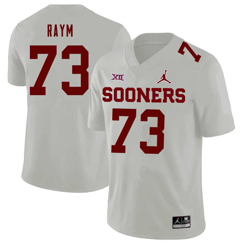 Jordan Brand Men #73 Andrew Raym Oklahoma Sooners College Football Jerseys Sale-White